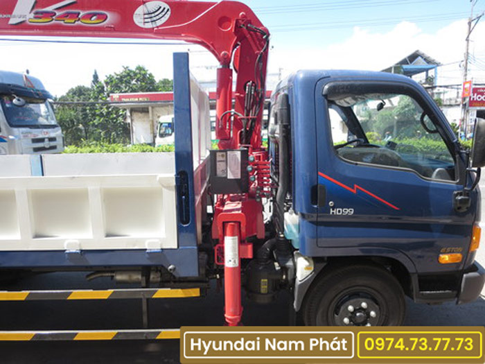 Xe Tải Hyundai HD99 Gắn Cẩu Unic 3 Tấn URV345